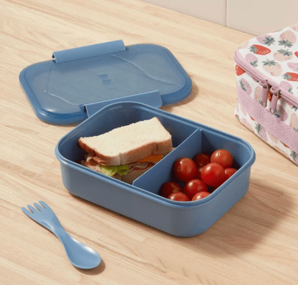 BENTO STYLE | FOOD STORAGE/ LUNCH BOX WITH UTENSIL - BLUE